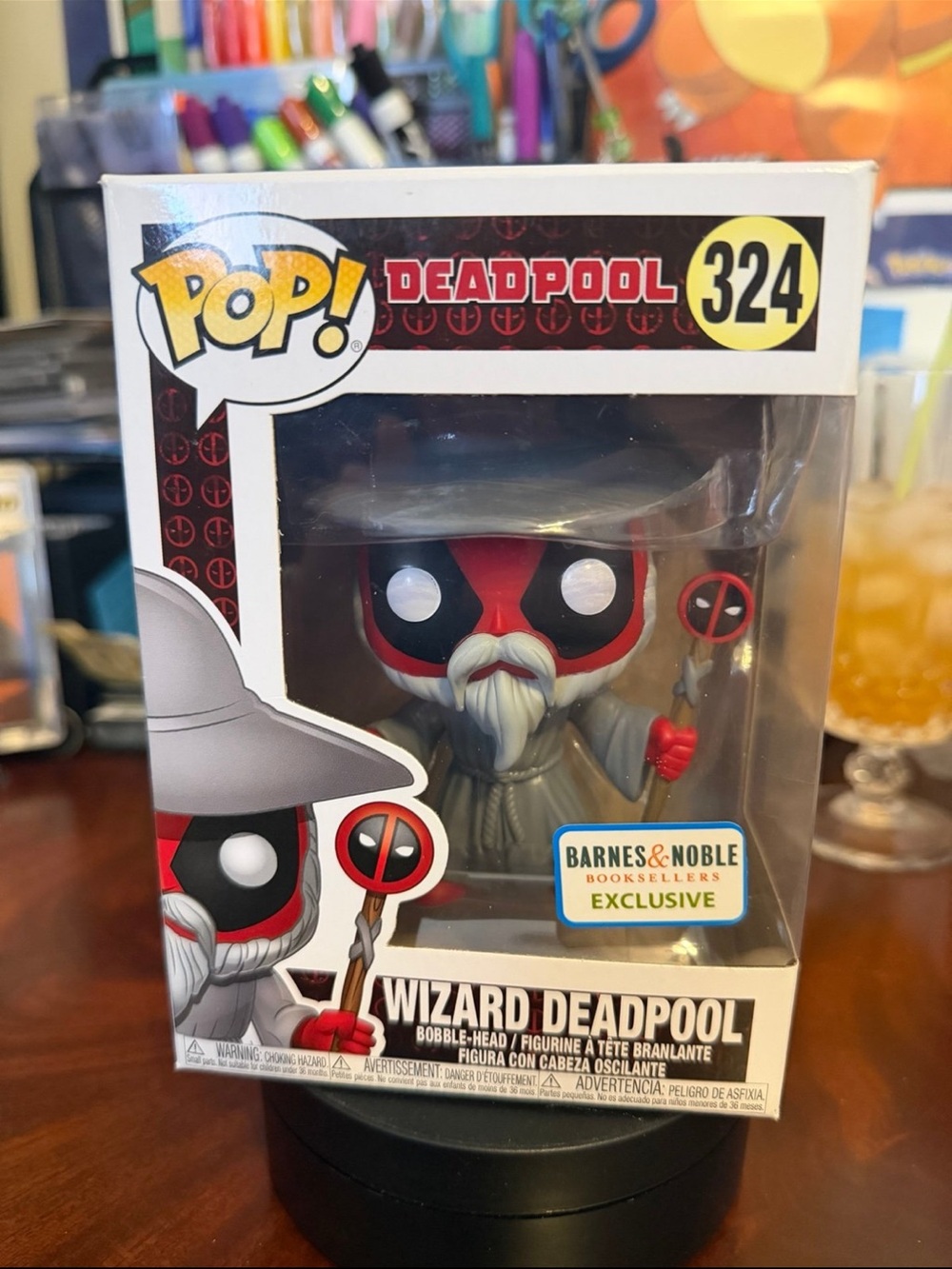 Marvel Wizard Deadpool Pop! Figure - Barnes & Noble Exclusive #324